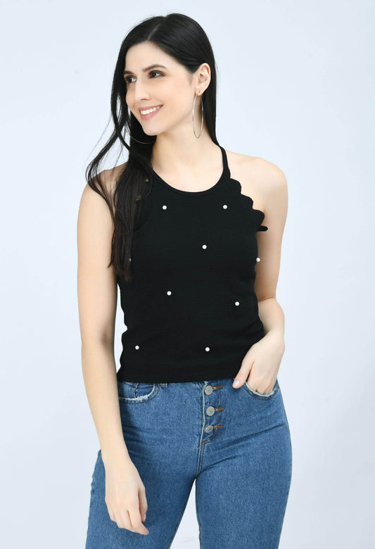 Women's Cotton Blend Solid Tops - warehousetech13
