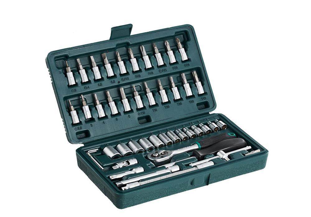Metal 14 Socket Set (Black 46pcs) - warehousetech13