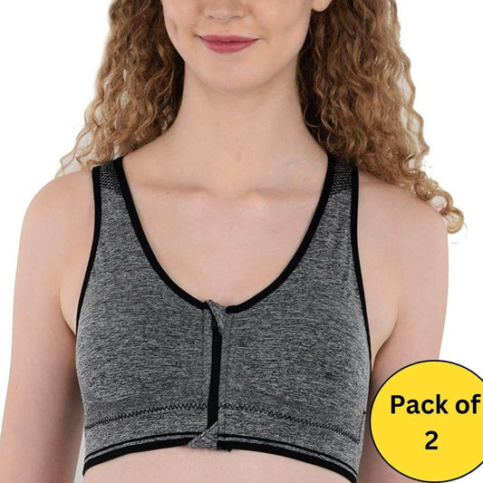 Women Sports Lightly Padded Bra (Pack of 2) - warehousetech13