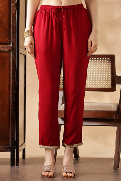 Alfina Yellow & Red Rayon Kurta Set with Dupatta for Women | Festive Ethnic Wear | Stylish Printed Kurta Set