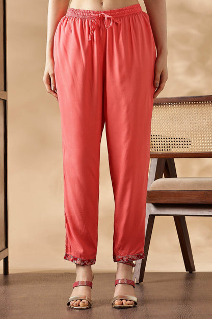 Simar Rayon Fuschia & Rama Kurta Set with Dupatta - Stylish Women’s Ethnic Wear, Comfortable & Vibrant Outfit