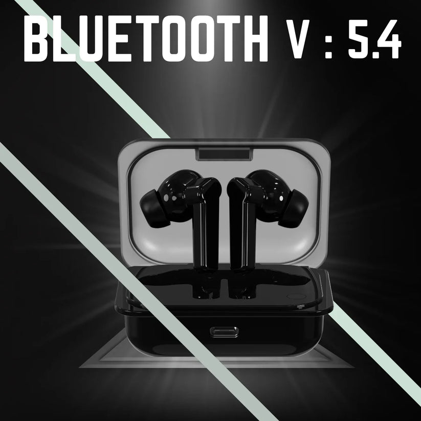 TECSOX Bullet S15 Wireless Earbuds – 30H Playtime, Deep Bass, 13mm Drivers, Clear Sound.