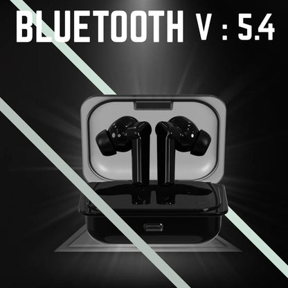 TECSOX Bullet S15 Wireless Earbuds – 30H Playtime, Deep Bass, 13mm Drivers, Clear Sound.