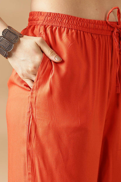 Darshita Mustard & Fuchsia Rayon Kurta Set with Dupatta for Women | Elegant Ethnic Wear by BulBul Fashions