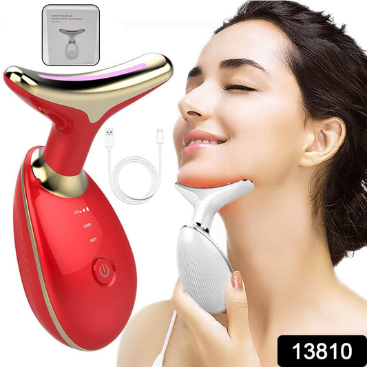 Electric Face Massager Wrinkle Remover Led Photon Face Beauty Device - warehousetech13