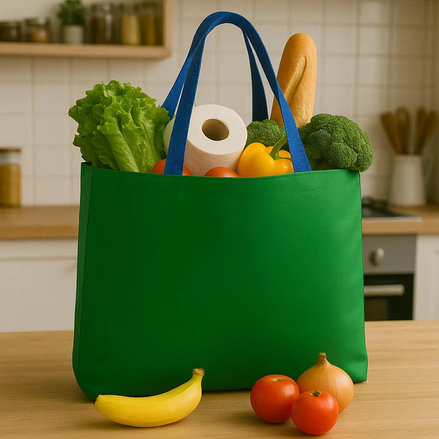 Eco-friendly Large Shopping Tote Bag 62x44cm (Mixcolor 1 Pc) - warehousetech13
