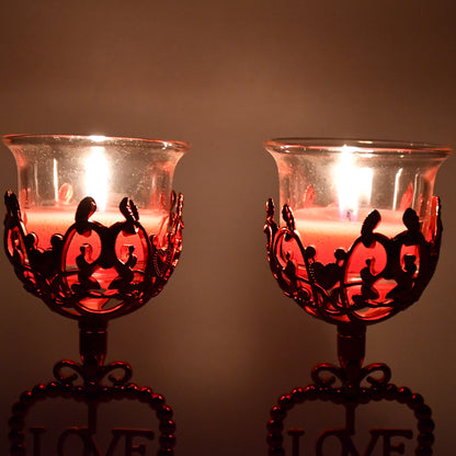 Tea Lights Holder Candle Stand (2 Pc Set) - warehousetech13