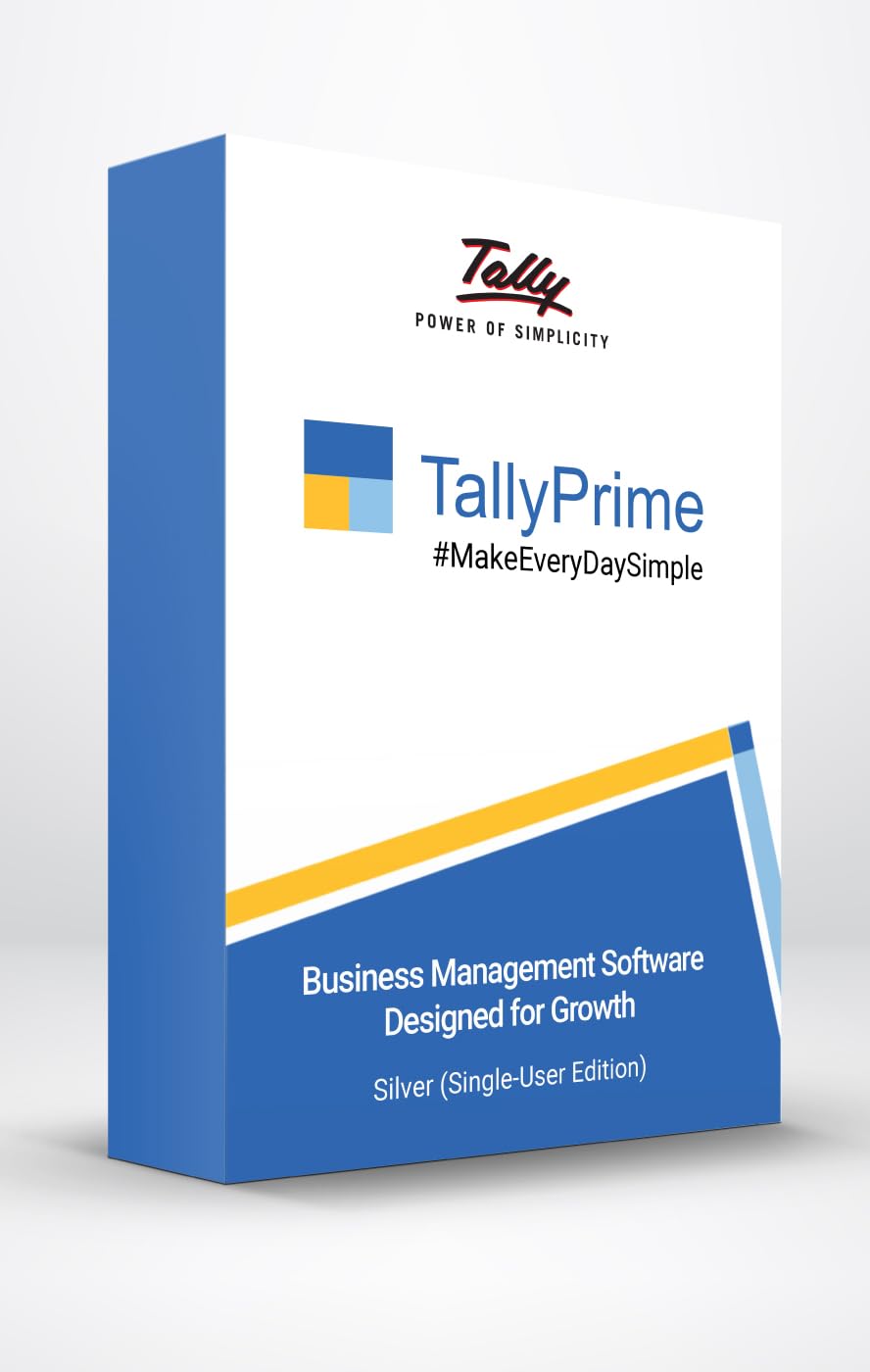 TallyPrime Silver - Lifetime license for Single user/PC - Accounting, GST, Invoice, Inventory, MIS & more - warehousetech13