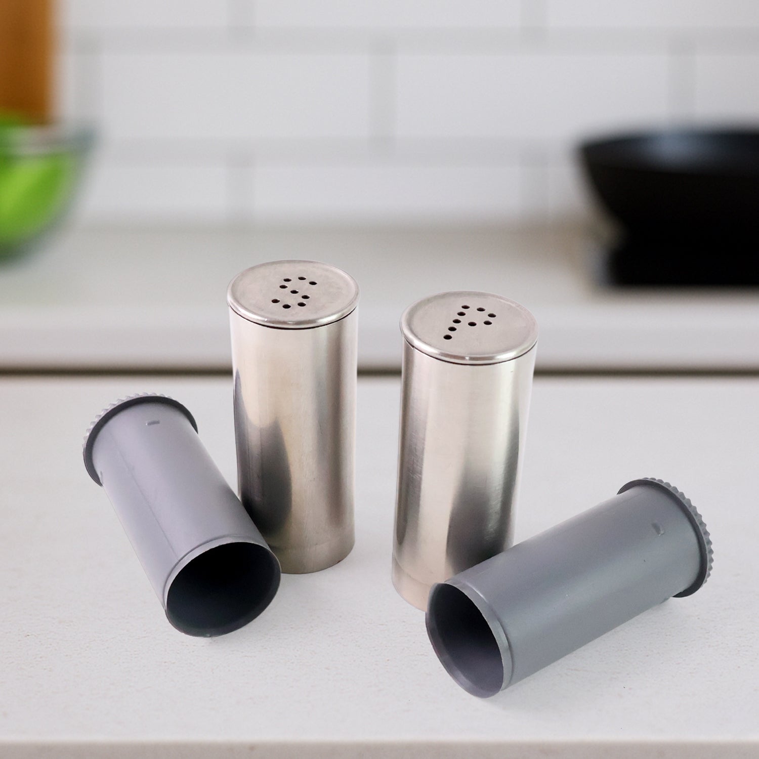 Stainless Steel Salt And Pepper Shaker Set (2 Pc) - warehousetech13