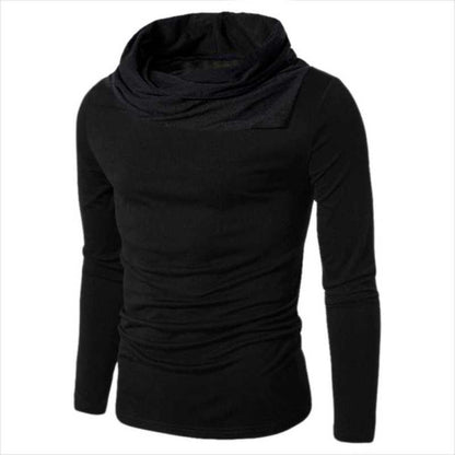 Cotton Solid Full Sleeves Mens T-Shirt - warehousetech13