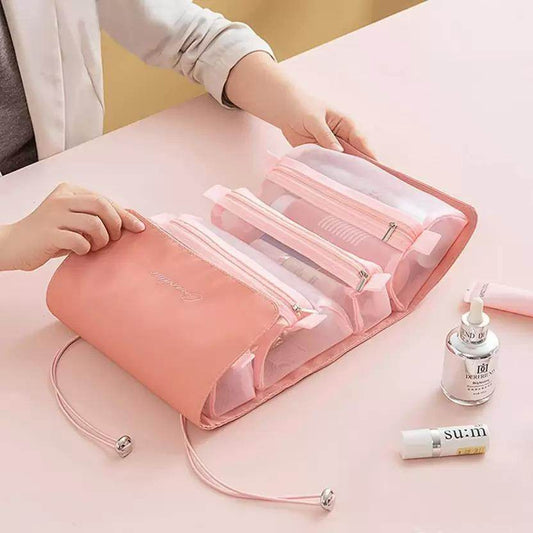 Solid 7 Cms Cosmetic Pouch(Pink) - warehousetech13