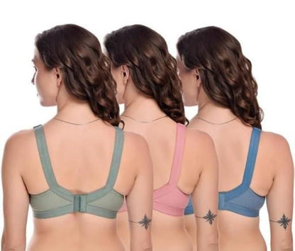Full Coverage Non Padded Bra Pack of 3 - warehousetech13