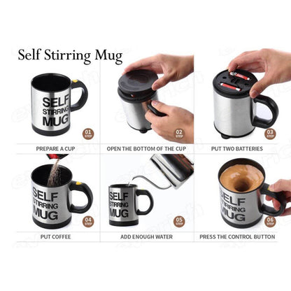 Self Stirring Mug Used In All Kinds Of Household And Official Places For Serving Drinks Coffee And Types Of Beverages Etc. - warehousetech13