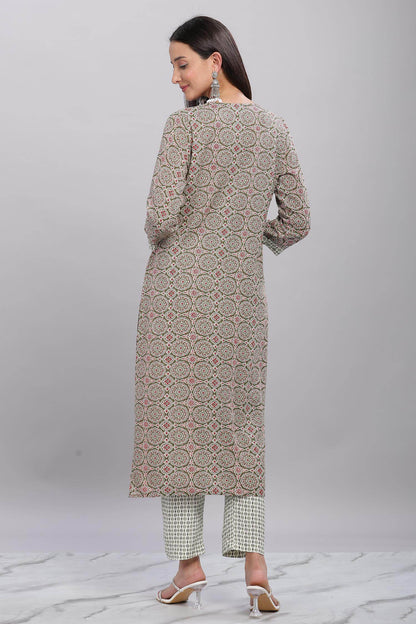Firdous Olive Rayon Kurta Set with Dupatta | Comfortable Daily & Festive Wear