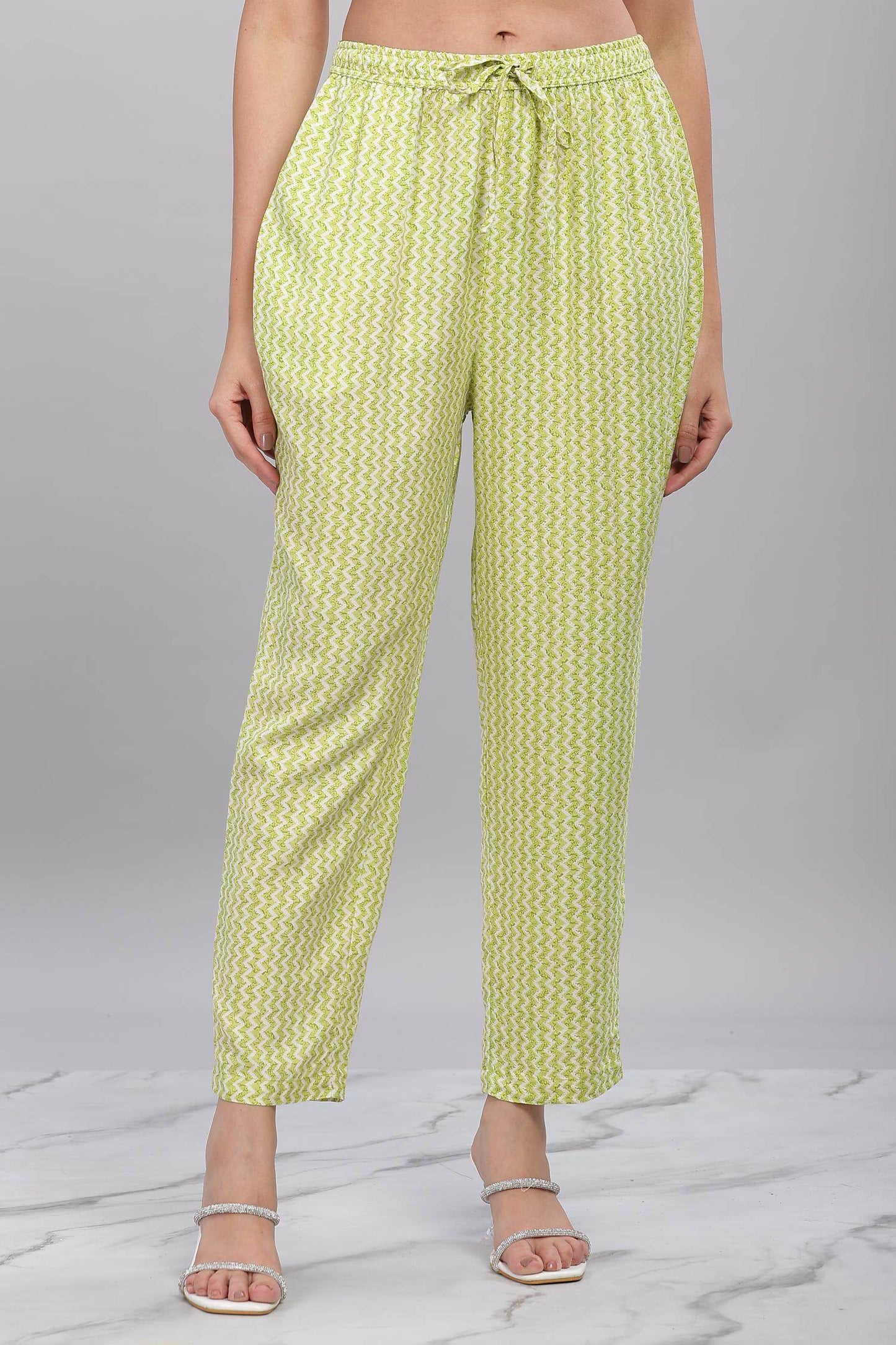 Firdous Rayon Green Kurta Set with Dupatta – Elegant Ethnic Wear for Women