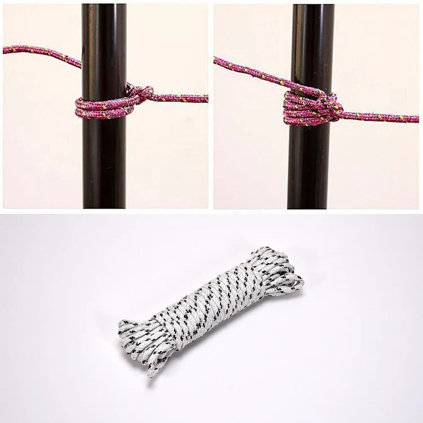 10 Meter Heavy Duty Laundry Drying Clothesline Rope Portable Travel Nylon Cord Sturdy Clothes Line For Outdoor Camping Indoor Crafting Art Projects - warehousetech13