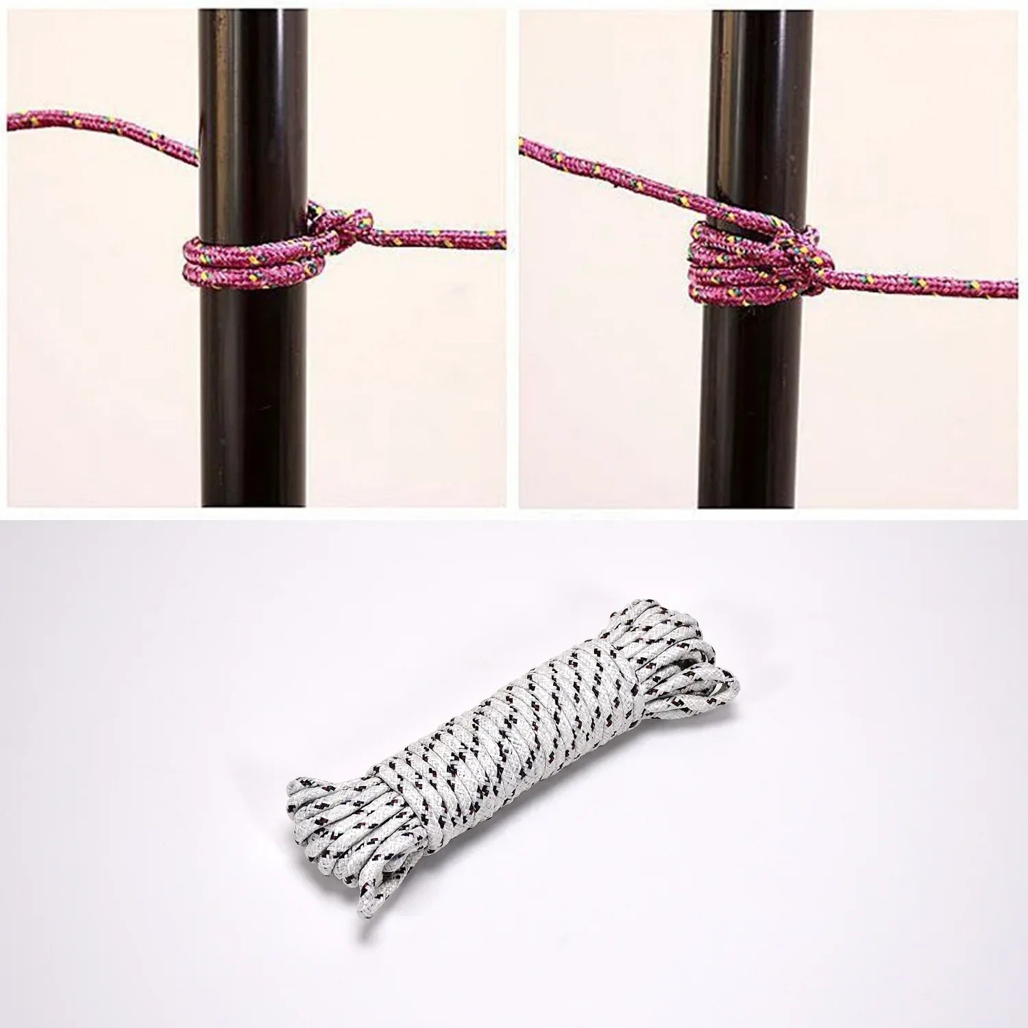 10 Meter Heavy Duty Laundry Drying Clothesline Rope Portable Travel Nylon Cord Sturdy Clothes Line For Outdoor Camping Indoor Crafting Art Projects - warehousetech13