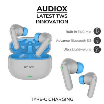 TecSox AudioX Earbud | Powerful Bass & Light Weight