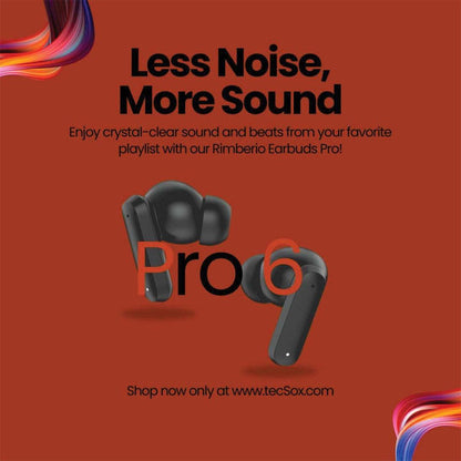 Tecsox Pro 6 Wireless Earbud With Comfortable Fit