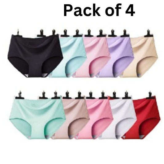 Women's Seamless Underwear for Women (Multicolor) (Pack of 4) - warehousetech13