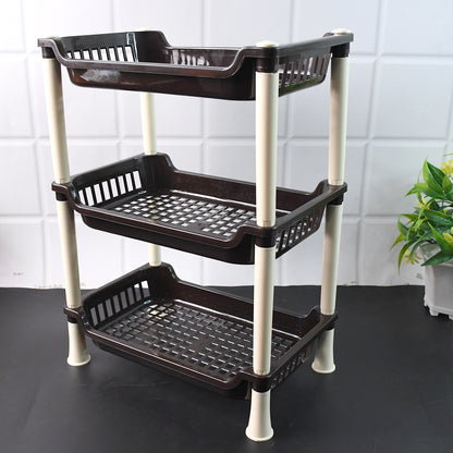 Small Multiuse Plastic Storage Rack Organizer 3-tier - warehousetech13