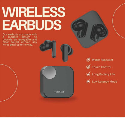 Tecsox Pro 6 Wireless Earbud With Comfortable Fit