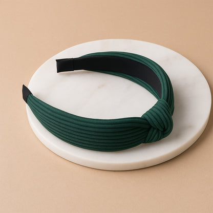 Womens Ribbed Texture Knot Design Hairband (1 Pc Mix Design) - warehousetech13
