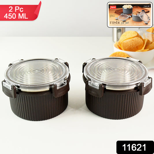 Apex Rustic Jar Set 2 Pcs 450ml Each Approx - warehousetech13