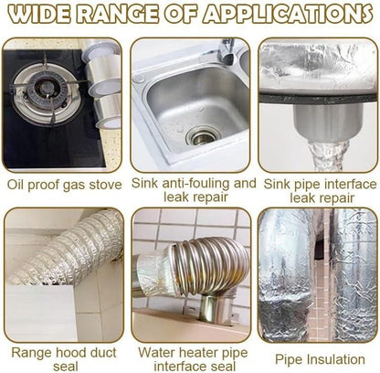 High Temperature Resistant Aluminum Foil Tape For Kitchen - warehousetech13