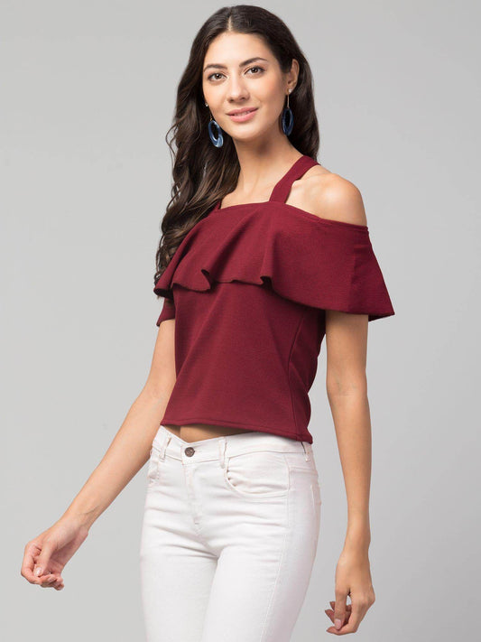 Women's Cotton Blend Solid Tops - warehousetech13