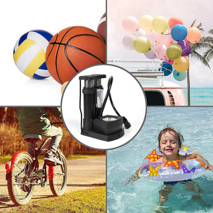 Portable Mini Bike Pumpcycle Pump Foot Activated With Gauge Floor Bicycle Pump Cycle Pump - warehousetech13