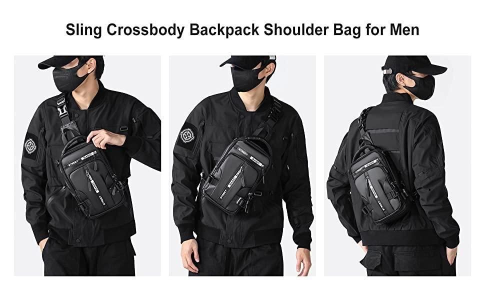 Sling Bag with USB Charging Port - warehousetech13