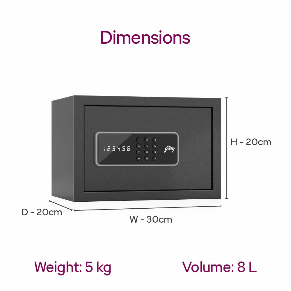 Godrej NX Pro Digital Ebony Home Locker - warehousetech13