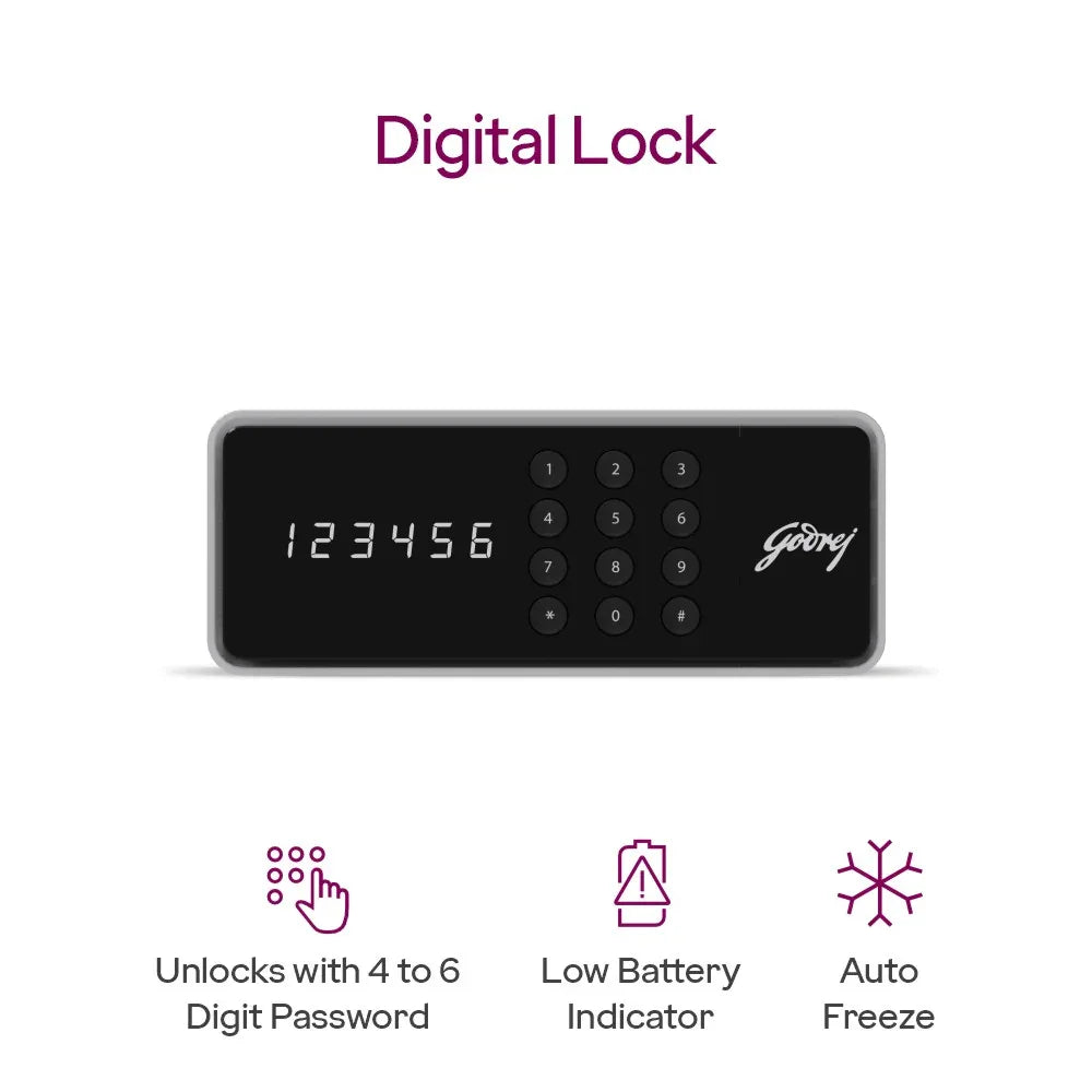 Godrej NX Pro Digital Ebony Home Locker - warehousetech13