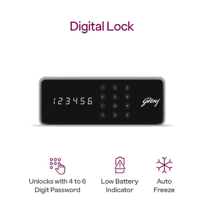 Godrej NX Pro Digital Ebony Home Locker - warehousetech13
