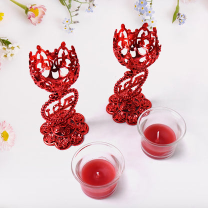 Tea Lights Holder Candle Stand (2 Pc Set) - warehousetech13