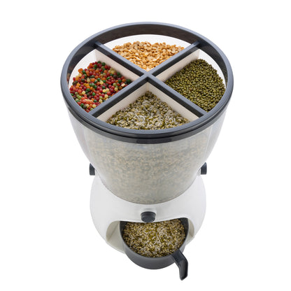 4in1 Rice Dispenser Grain Storage Container Household Cereal Dispenser - warehousetech13