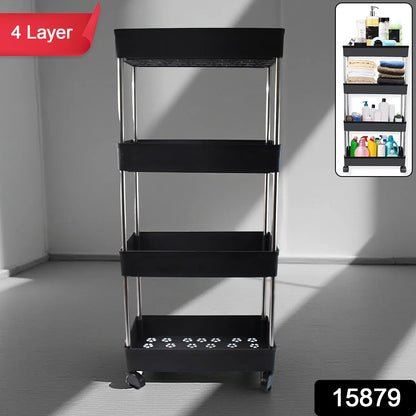 Movable Storage Rack Trolley - warehousetech13