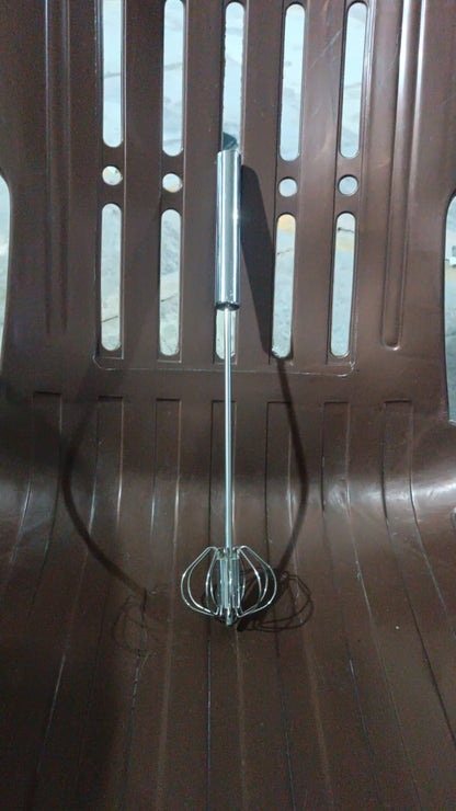 Big Stainless Steel Egg Whisk Hand Push Rotary Whisk Blender (1 Pc 35 Cm) - warehousetech13