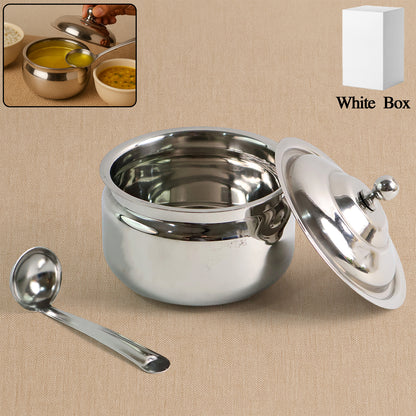 Premium Stainless Steel Ghee Pot - warehousetech13