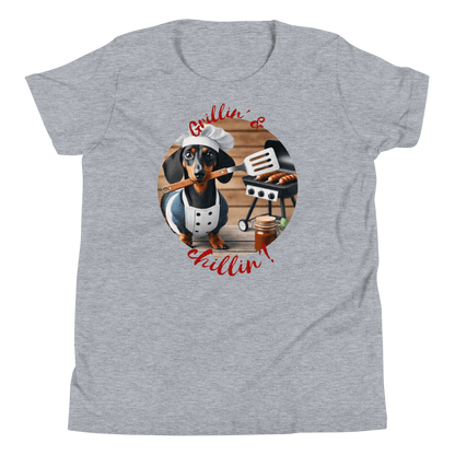 Chef Dachshund Youth T-Shirt - warehousetech13