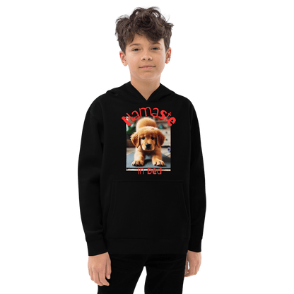 Namaste in Bed Youth Hoodies - warehousetech13