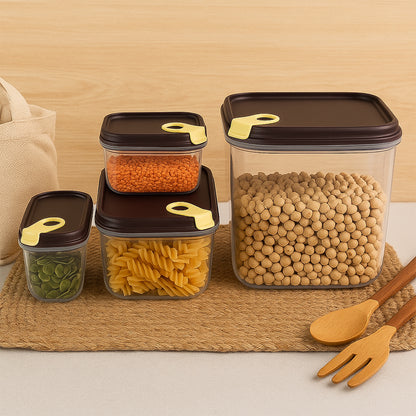 Ritu Push N Lock Airtight Food Storage Container Set (4 Pc) - warehousetech13