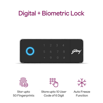 Godrej NX PRO Slide Digi + Bio 13L Home Locker