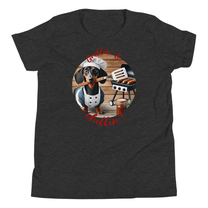 Chef Dachshund Youth T-Shirt - warehousetech13