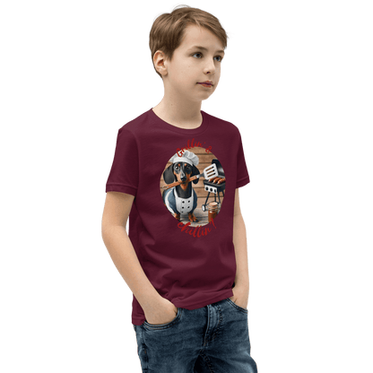 Chef Dachshund Youth T-Shirt - warehousetech13