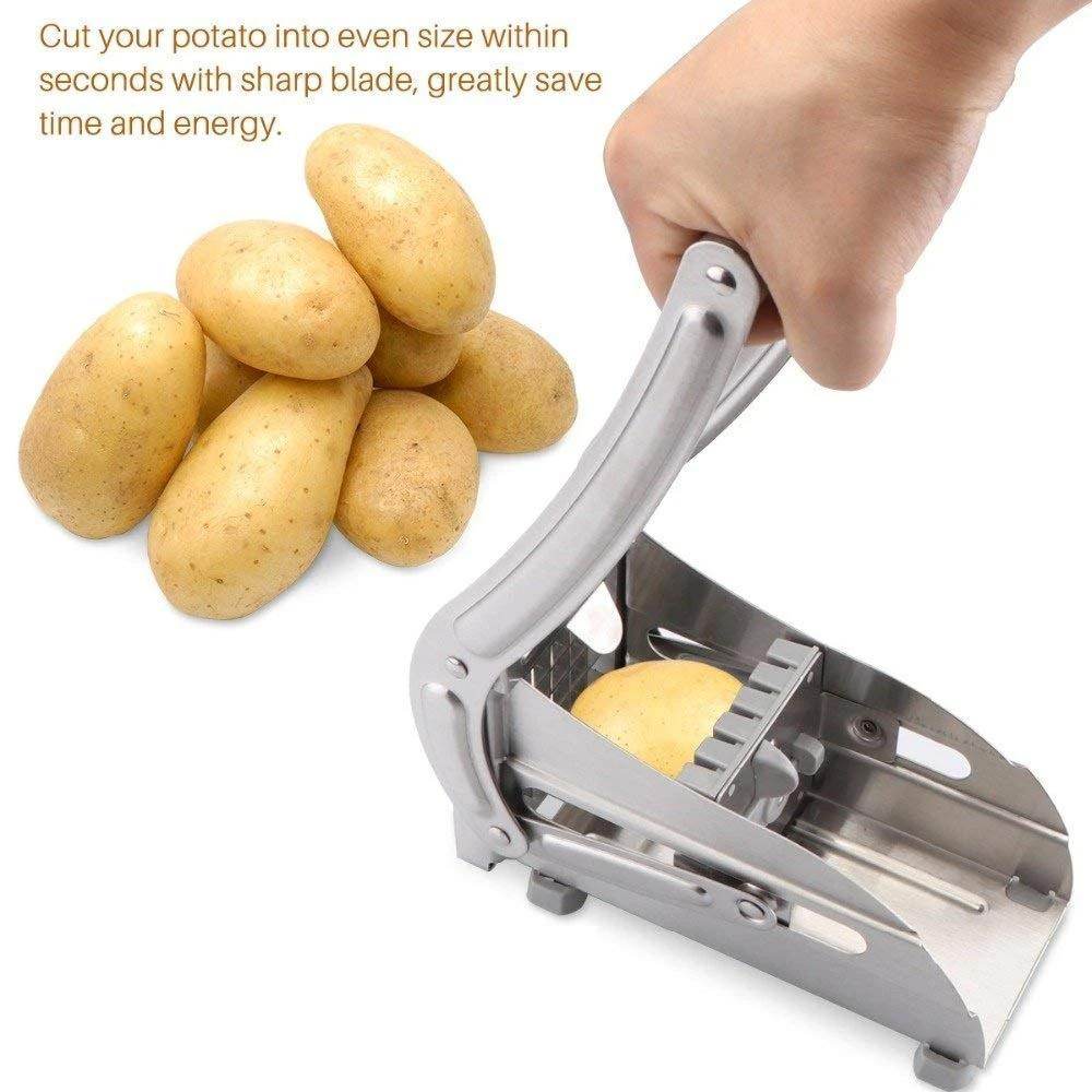 French Fries Potato Chips Strip Cutter Machine With Blade - warehousetech13
