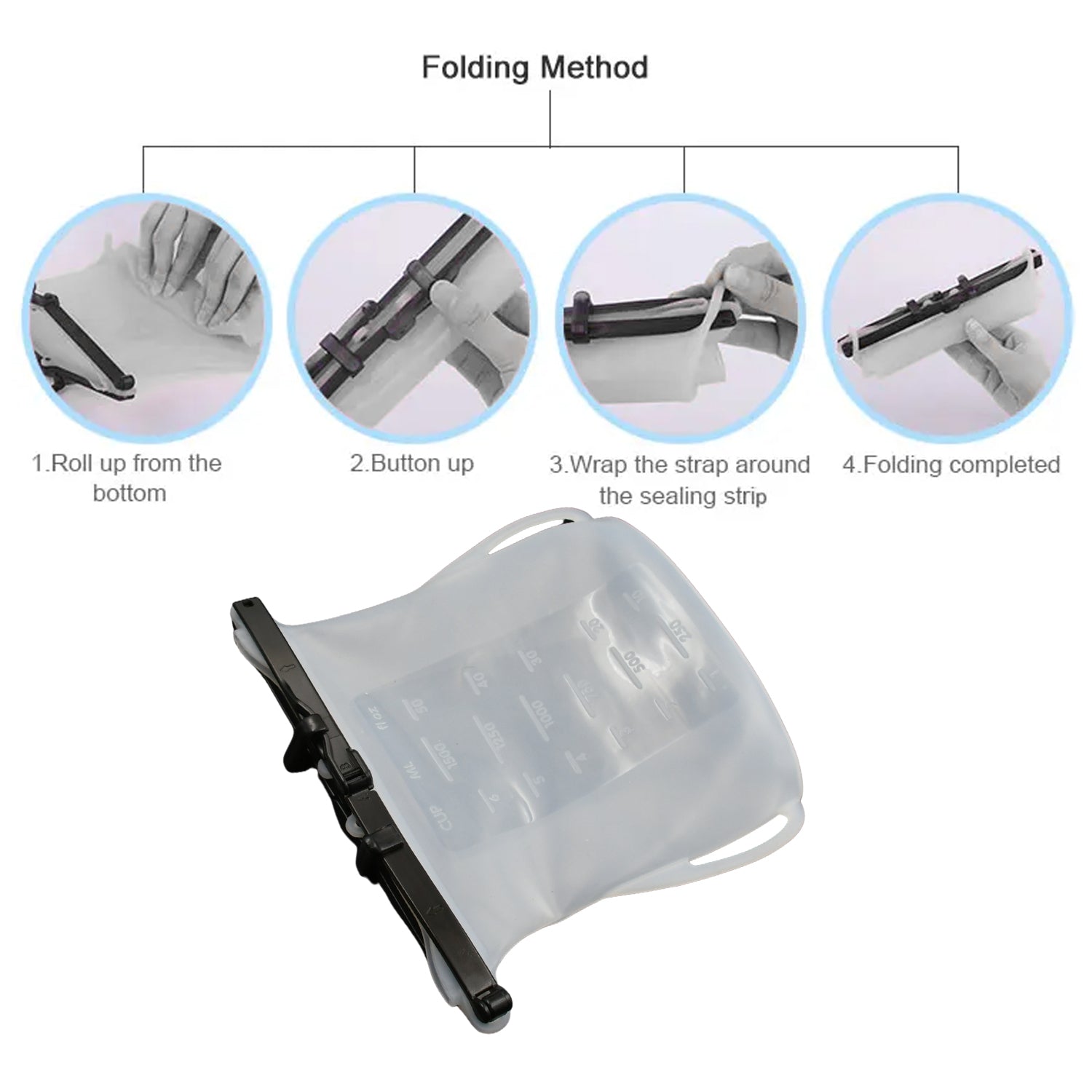 Reusable Silicone Food Storage Bag Set Leakproof Lock Reusable Flat Bottom Freezer Bags Sandwich Bags Silicone Food Grade Kids Snack Bags Bpa Free Microwave Dishwasher Safe (1 Pc) - warehousetech13