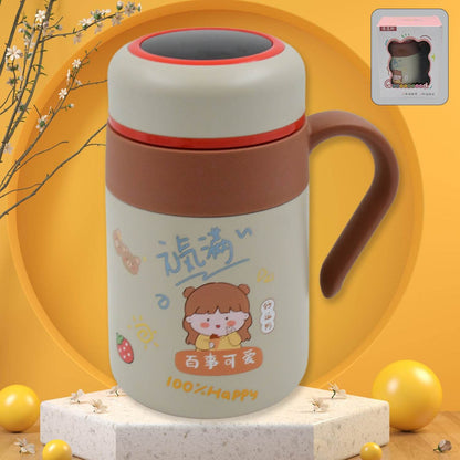 Stainless Steel Mug Bottle Vacuum Insulated Cup With Handle Small Cup (550 Ml) - warehousetech13
