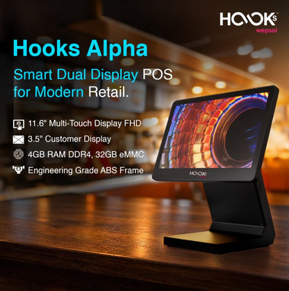 Hooks ALPHA with customer-facing display